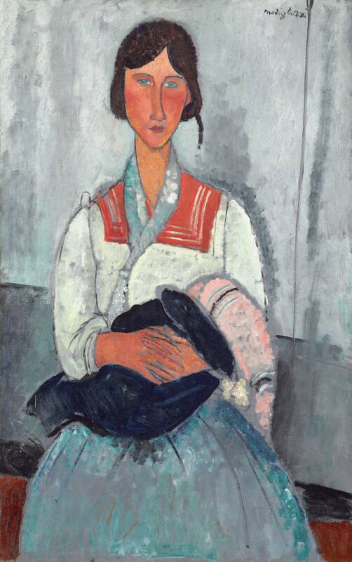 Roma Woman with Baby by Amedeo Modigliani, 1919